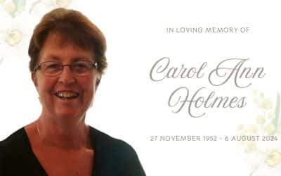 Carol Ann Holmes (nee Yeomans)